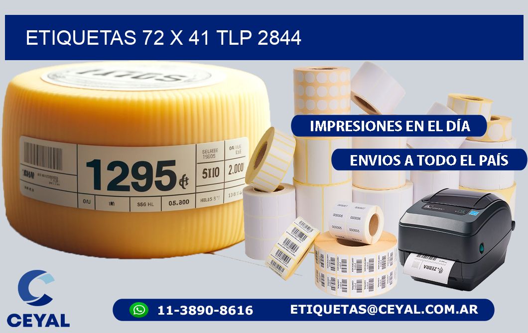 ETIQUETAS 72 x 41 TLP 2844