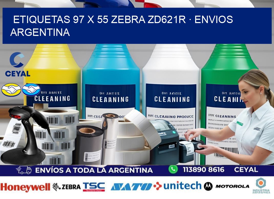 ETIQUETAS 97 x 55 ZEBRA ZD621R · ENVIOS ARGENTINA