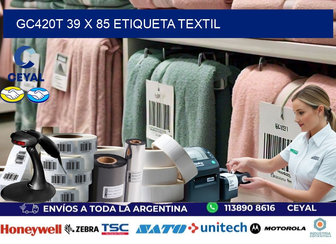GC420T 39 x 85 ETIQUETA TEXTIL