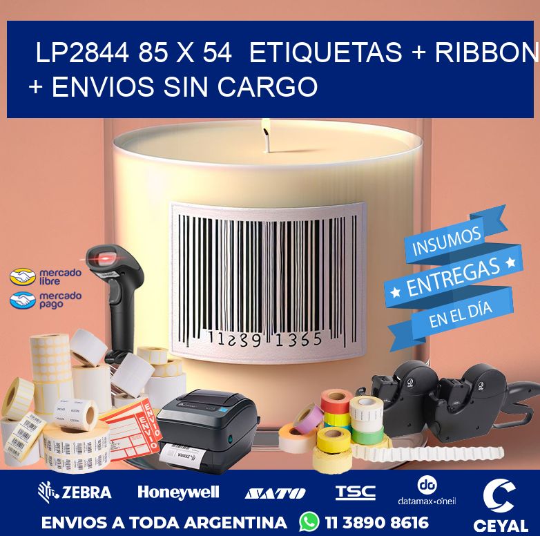 LP2844 85 x 54  etiquetas + ribbon + envios sin cargo