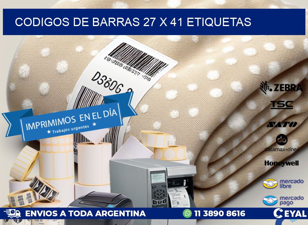 codigos de barras 27 x 41 etiquetas
