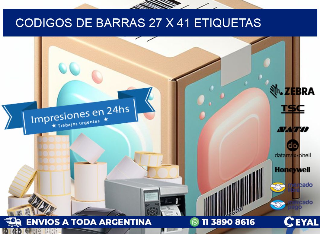 codigos de barras 27 x 41 etiquetas