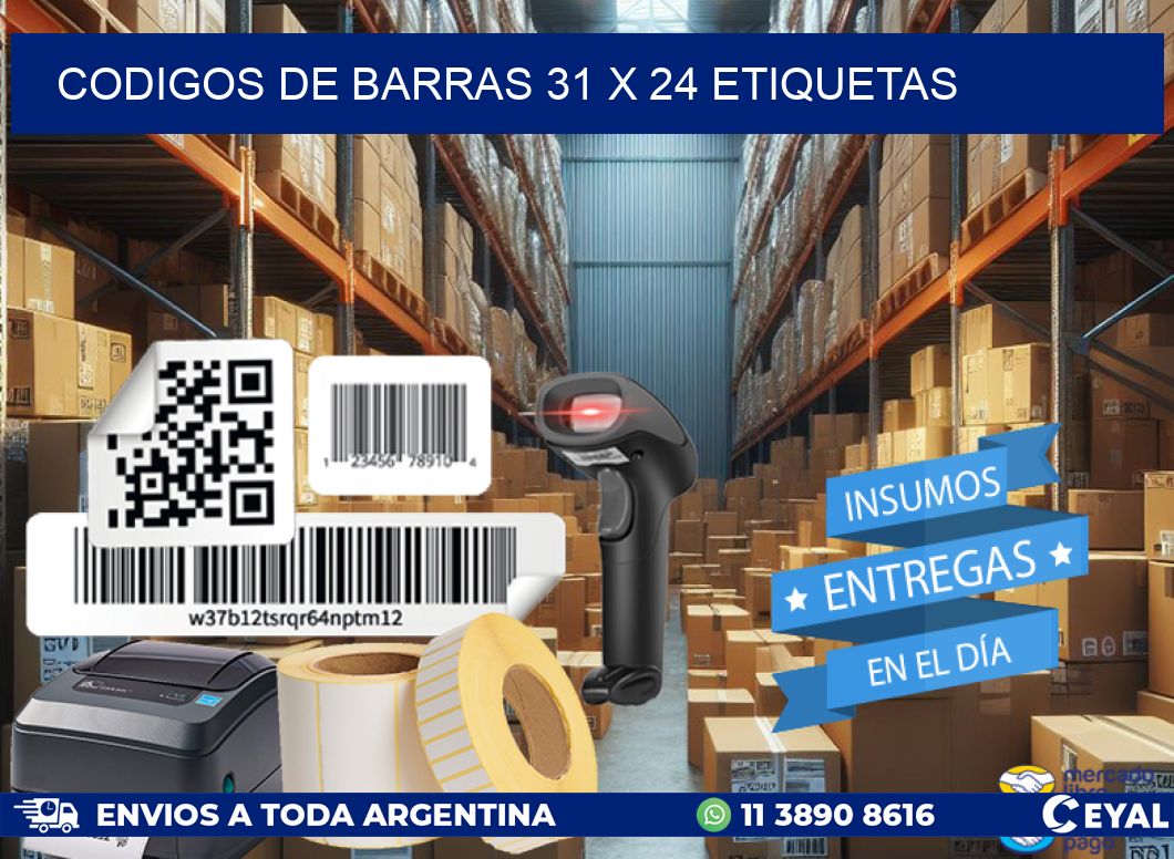 codigos de barras 31 x 24 etiquetas