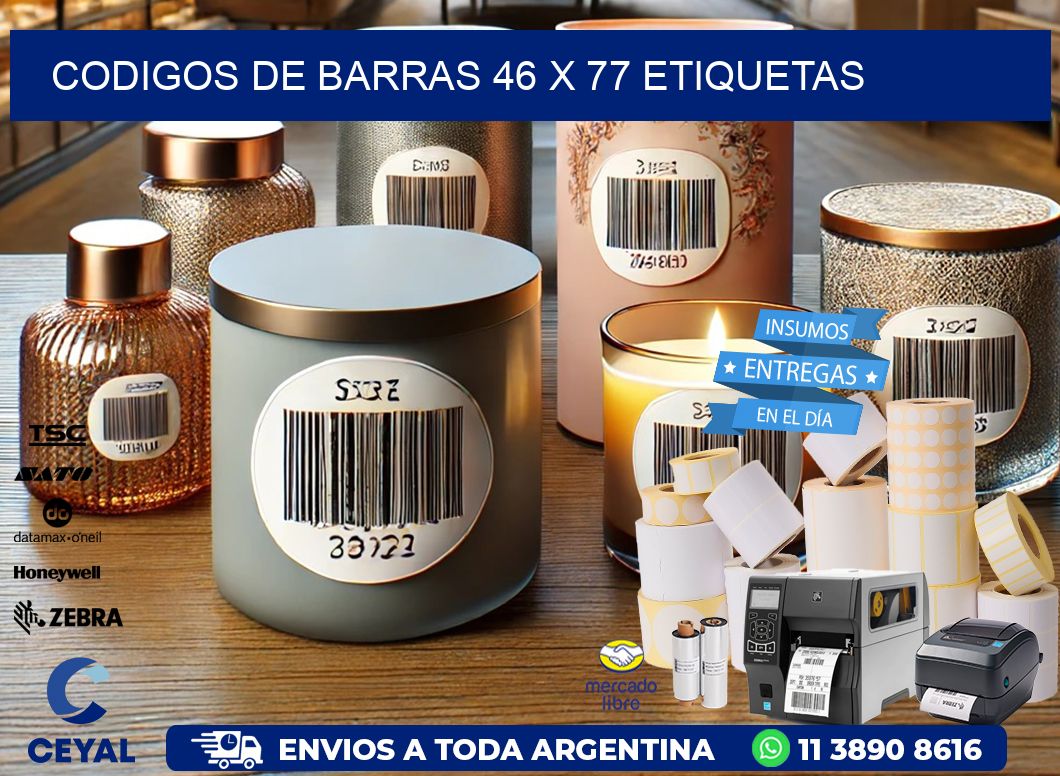 codigos de barras 46 x 77 etiquetas