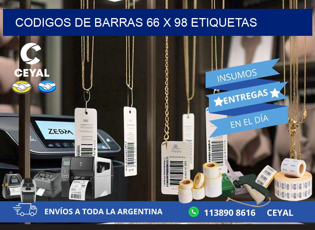 codigos de barras 66 x 98 etiquetas