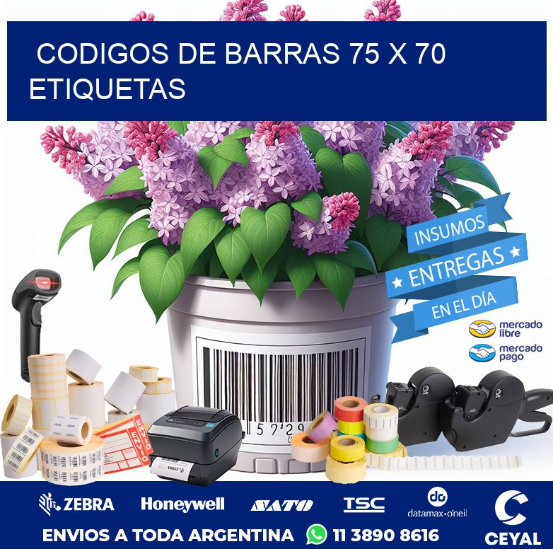codigos de barras 75 x 70 etiquetas