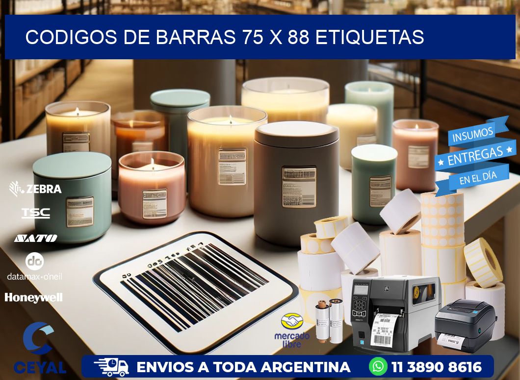 codigos de barras 75 x 88 etiquetas