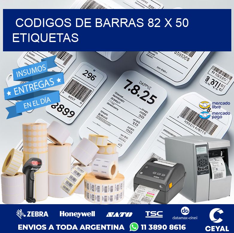codigos de barras 82 x 50 etiquetas