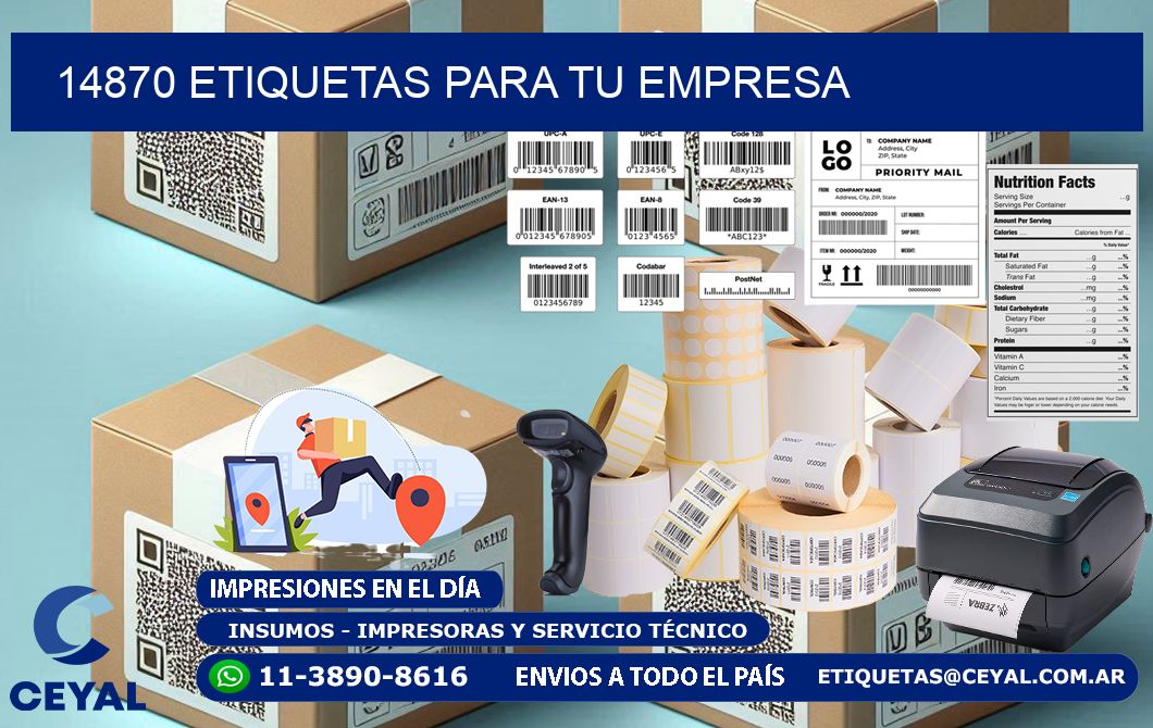 14870 etiquetas para tu empresa