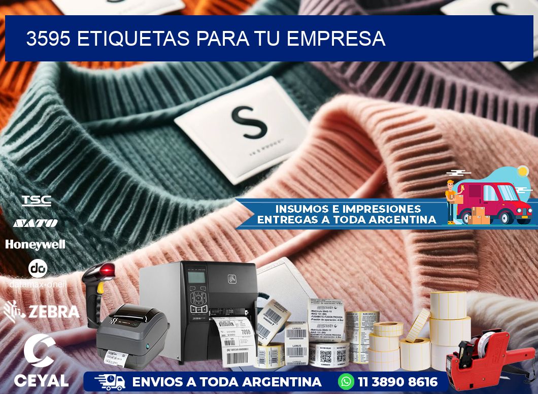 3595 etiquetas para tu empresa
