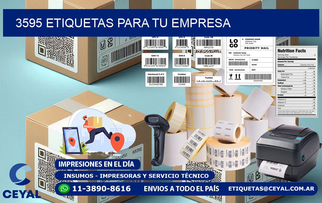 3595 etiquetas para tu empresa
