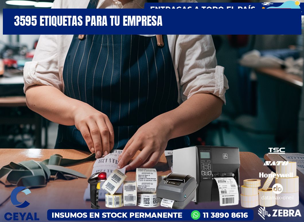 3595 etiquetas para tu empresa