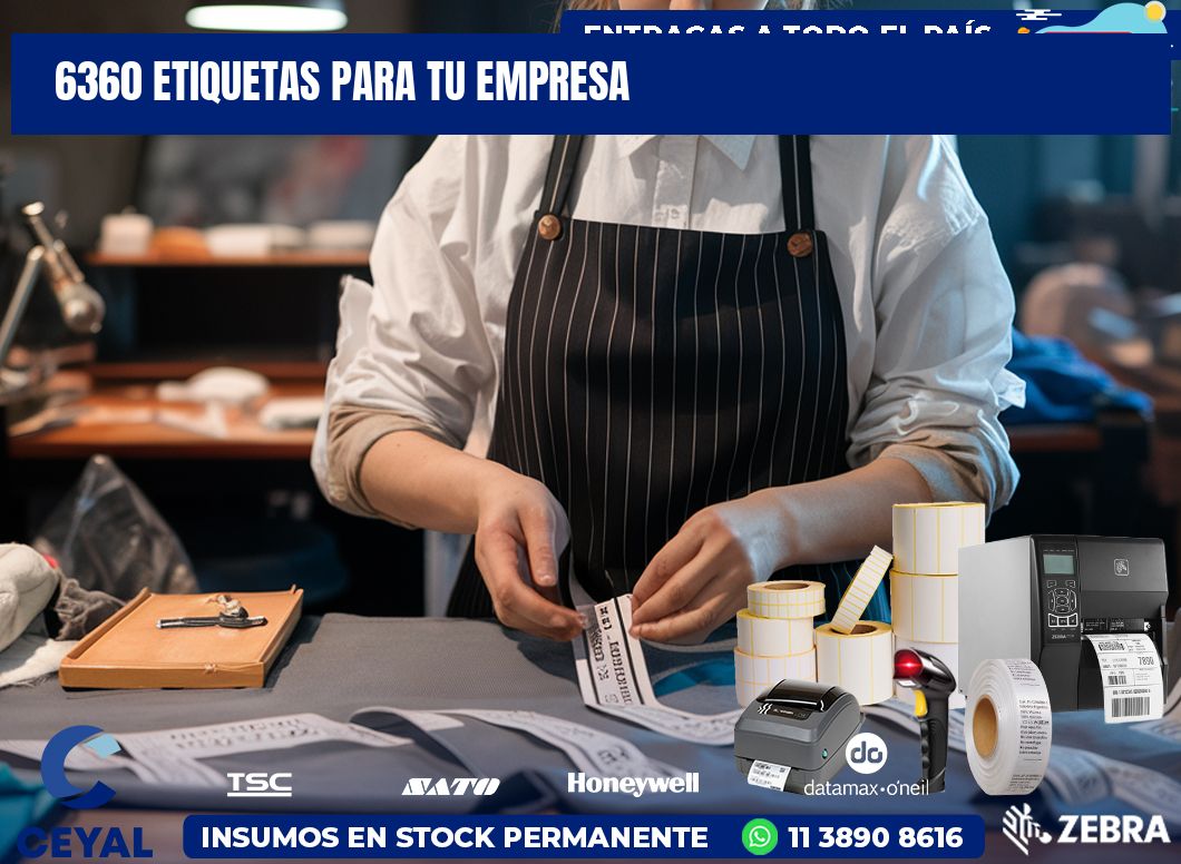 6360 etiquetas para tu empresa