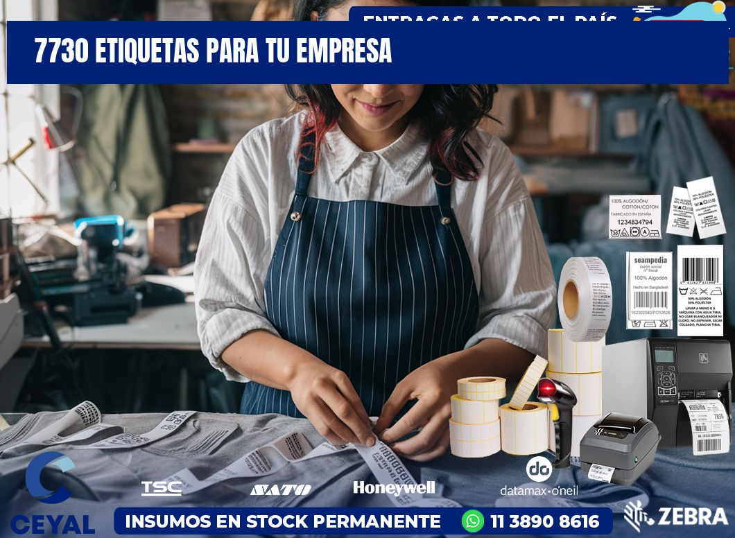 7730 etiquetas para tu empresa