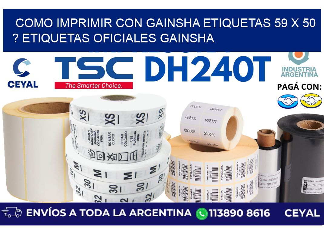 como imprimir con gainsha etiquetas 59 x 50 ? etiquetas oficiales gainsha
