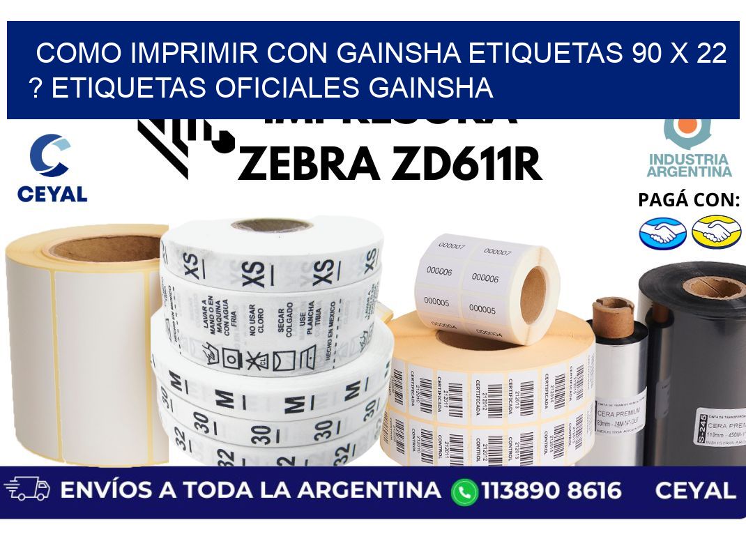 como imprimir con gainsha etiquetas 90 x 22 ? etiquetas oficiales gainsha