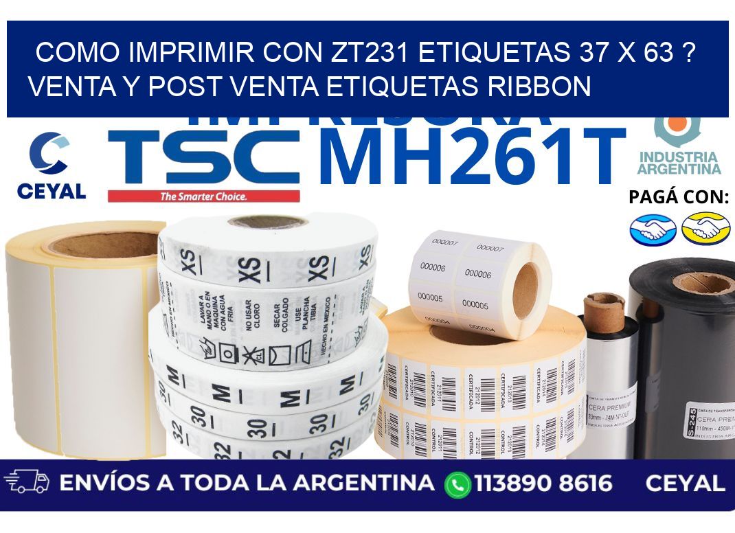 como imprimir con zt231 etiquetas 37 x 63 ? Venta y post venta etiquetas ribbon