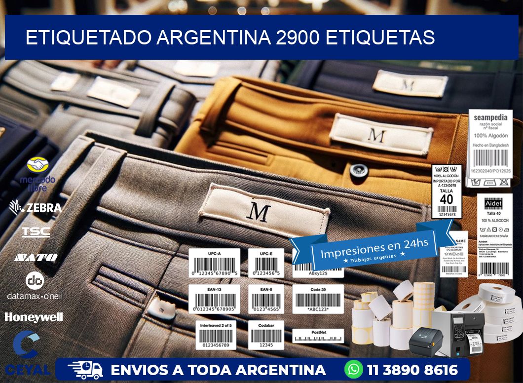 etiquetado argentina 2900 etiquetas