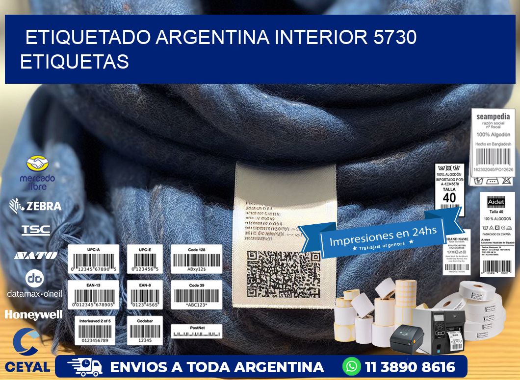 etiquetado argentina interior 5730 etiquetas