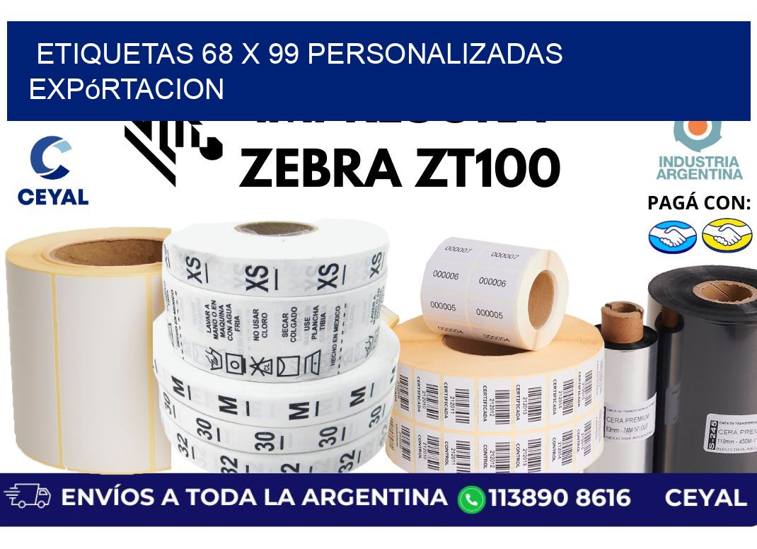 etiquetas 68 x 99 personalizadas expórtacion