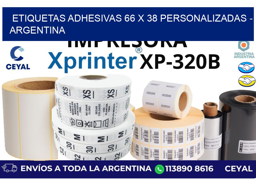 etiquetas adhesivas 66 x 38 personalizadas – Argentina