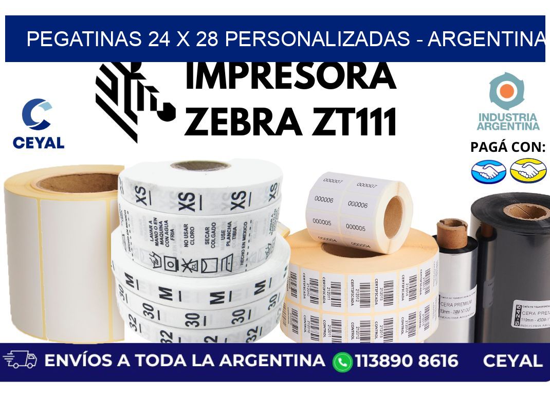 pegatinas 24 x 28 personalizadas - Argentina