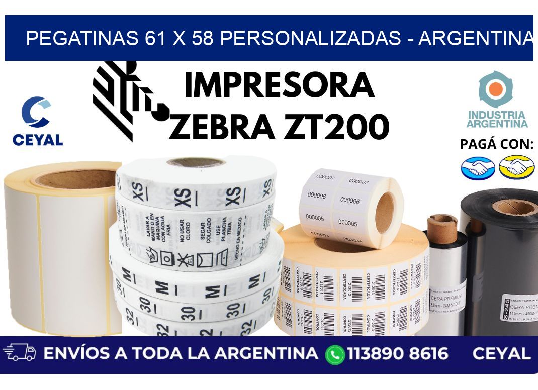 pegatinas 61 x 58 personalizadas - Argentina