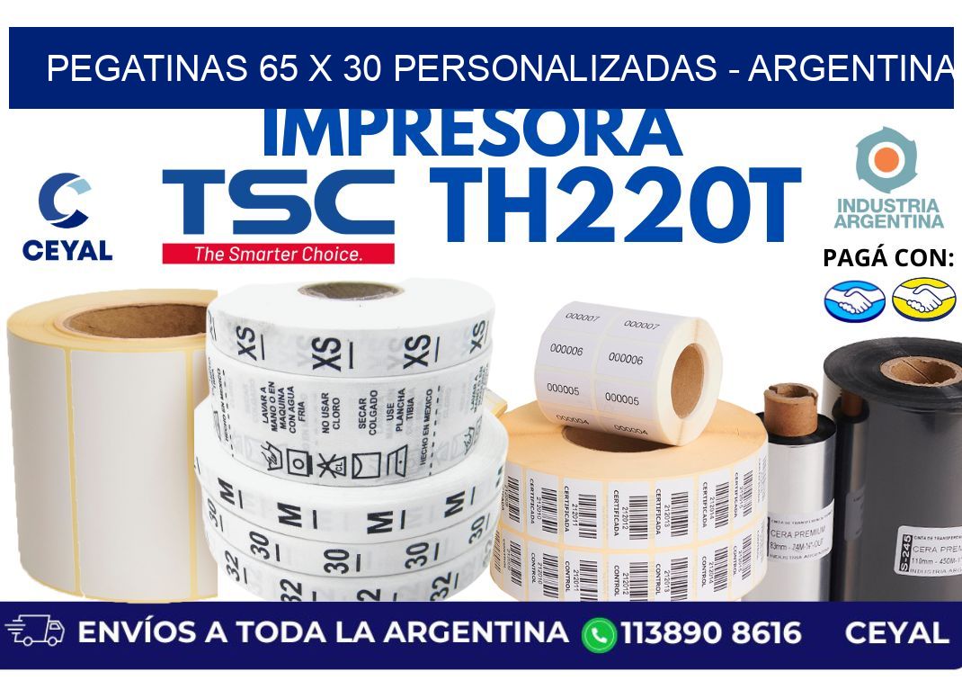pegatinas 65 x 30 personalizadas - Argentina