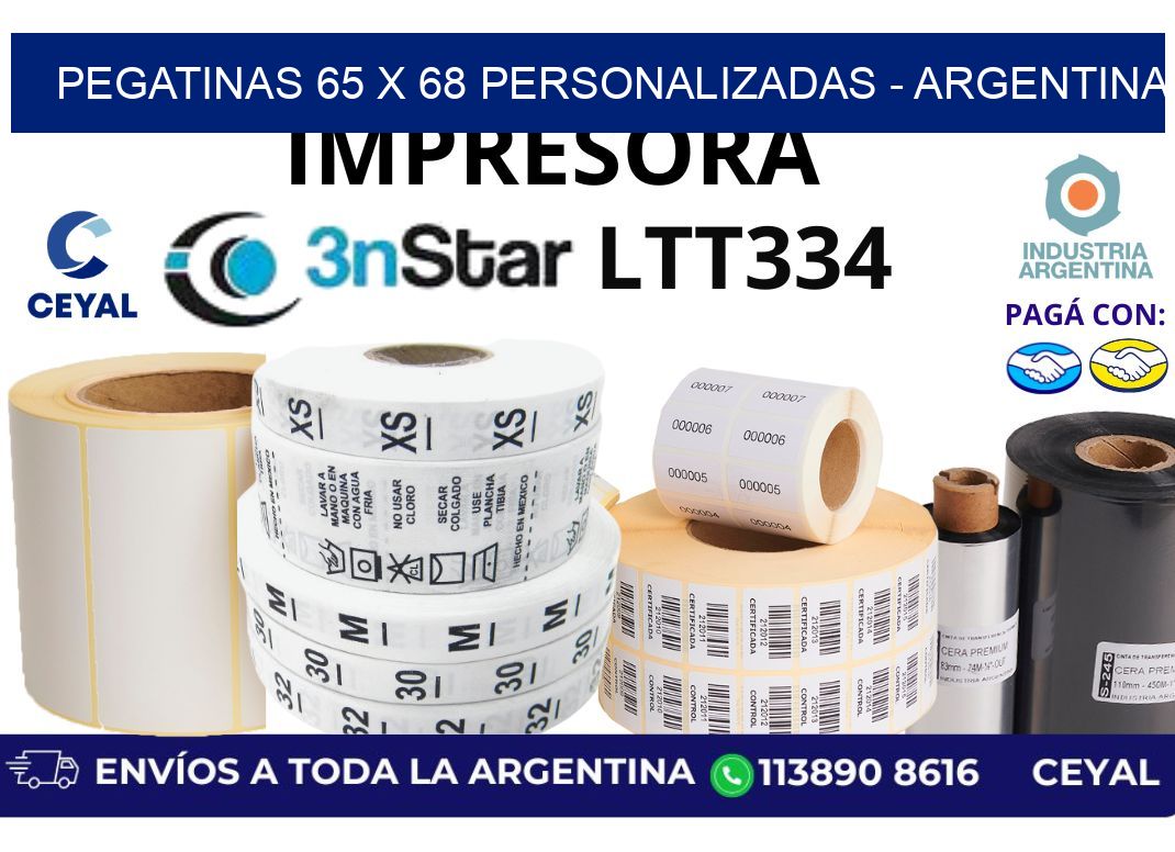 pegatinas 65 x 68 personalizadas - Argentina