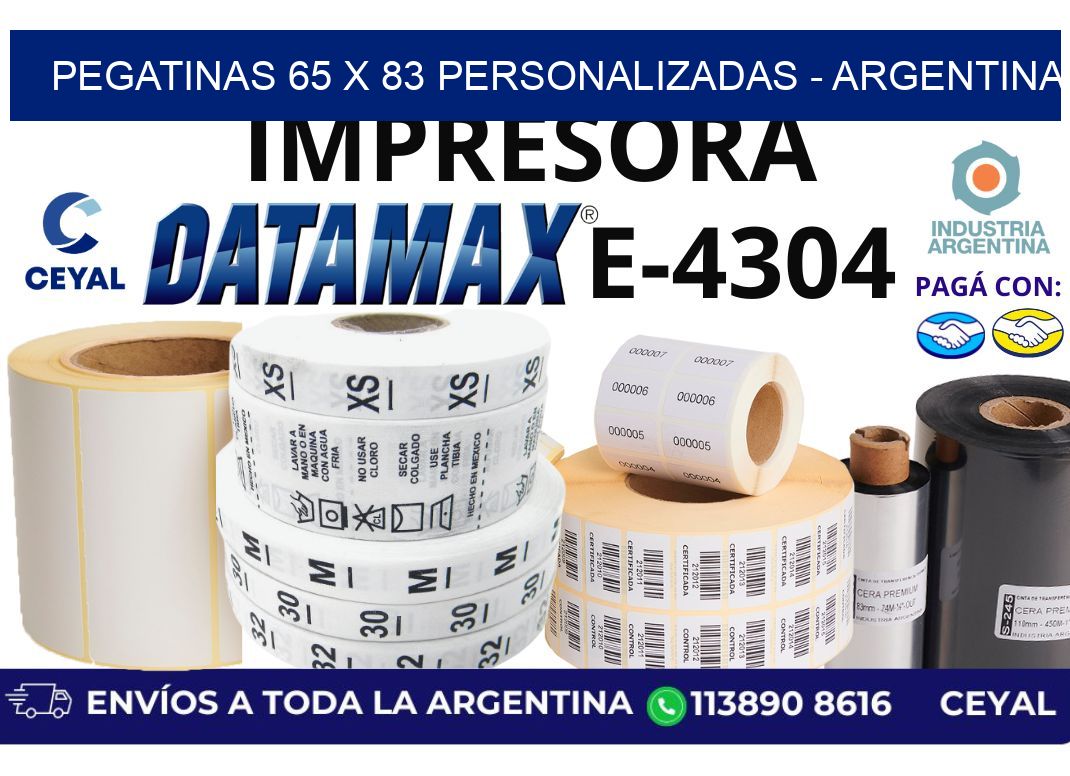 pegatinas 65 x 83 personalizadas – Argentina