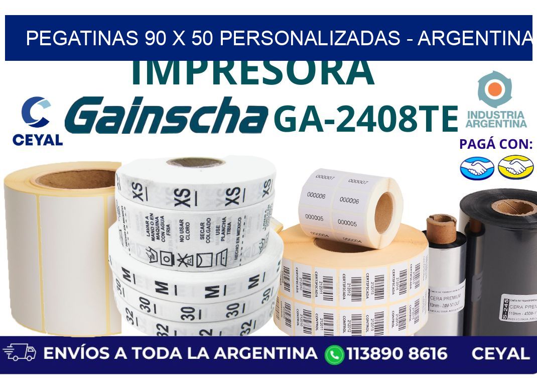 pegatinas 90 x 50 personalizadas – Argentina
