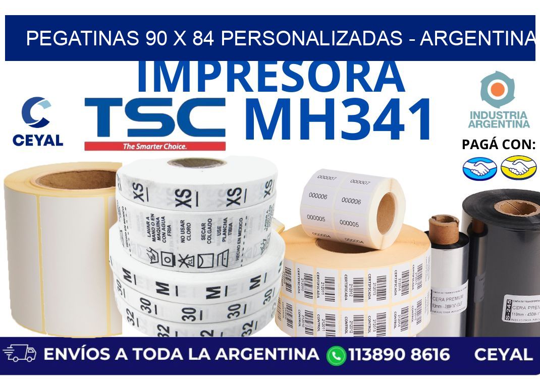 pegatinas 90 x 84 personalizadas – Argentina