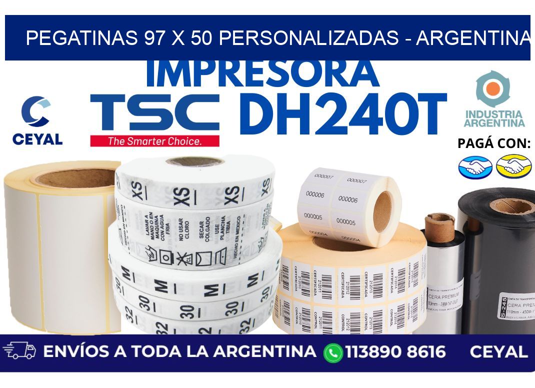 pegatinas 97 x 50 personalizadas - Argentina