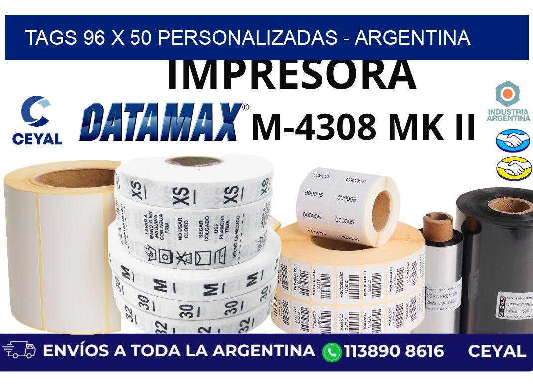 tags 96 x 50 personalizadas – Argentina