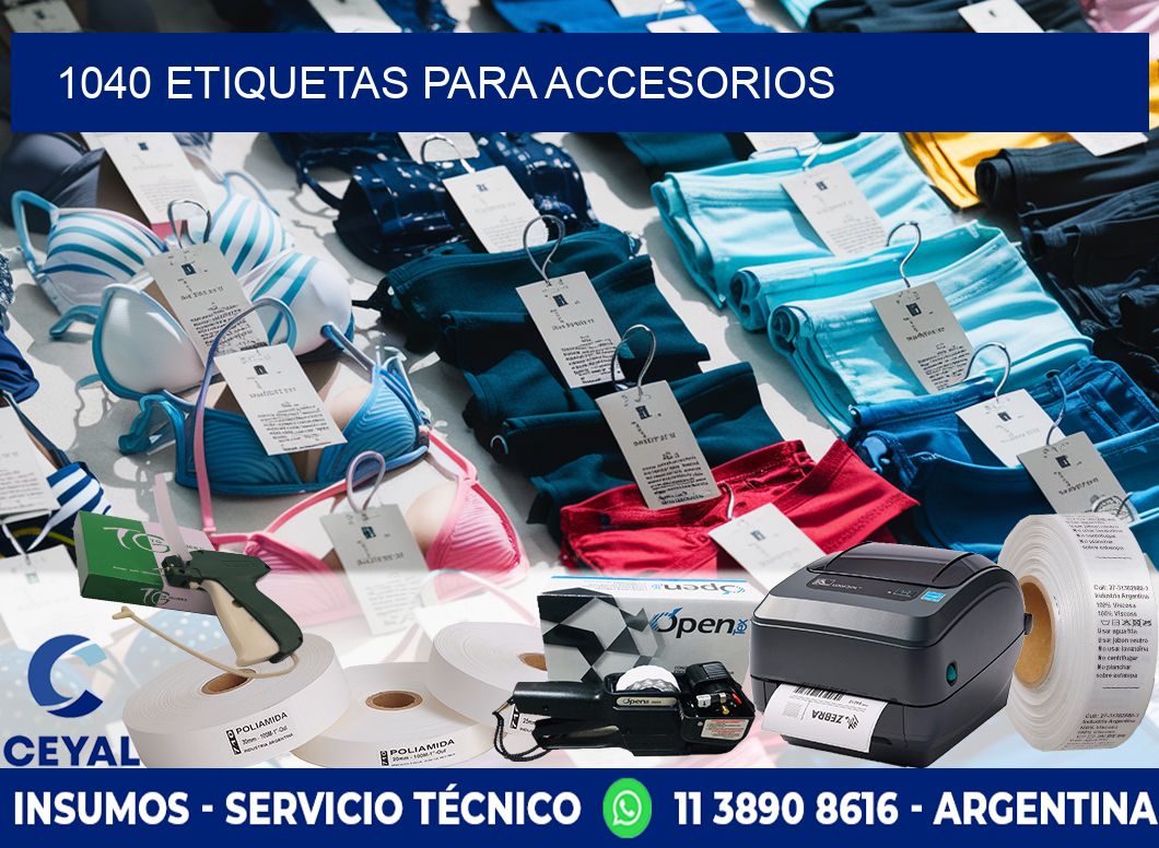 1040 Etiquetas para accesorios