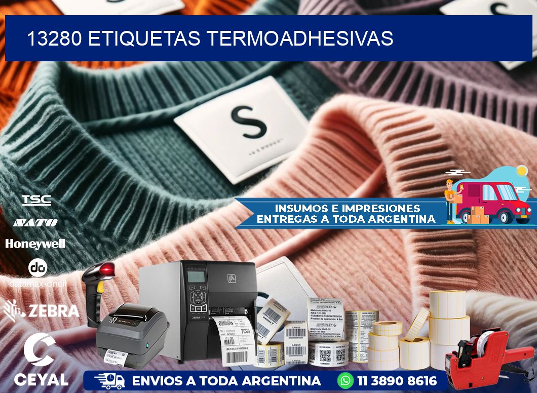 13280 etiquetas termoadhesivas