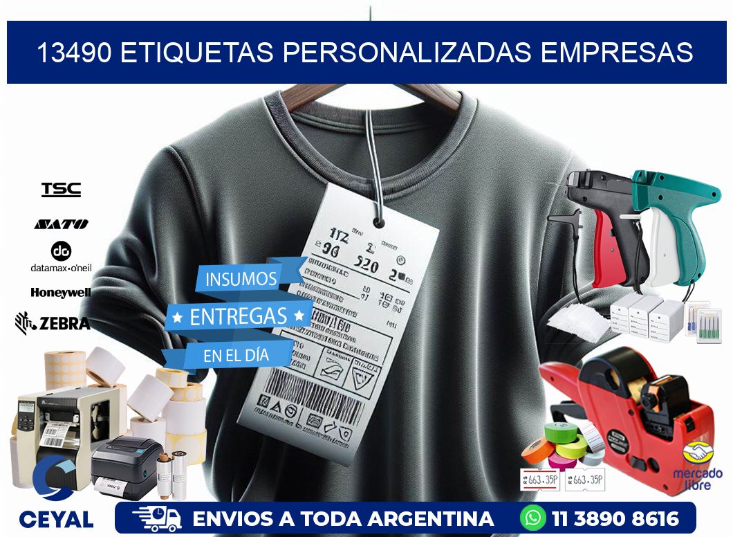 13490 Etiquetas personalizadas empresas