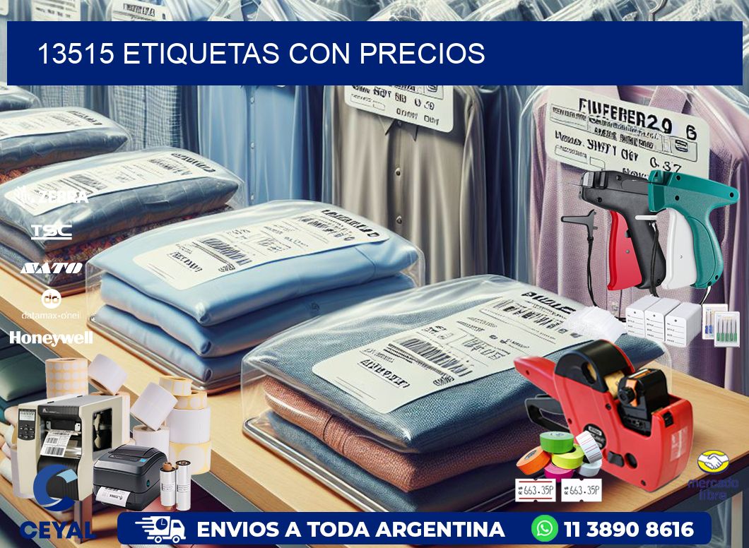13515 etiquetas con precios