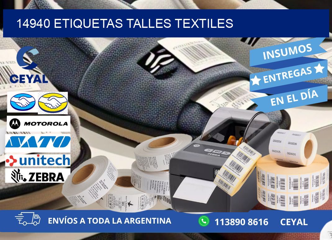 14940 ETIQUETAS TALLES TEXTILES