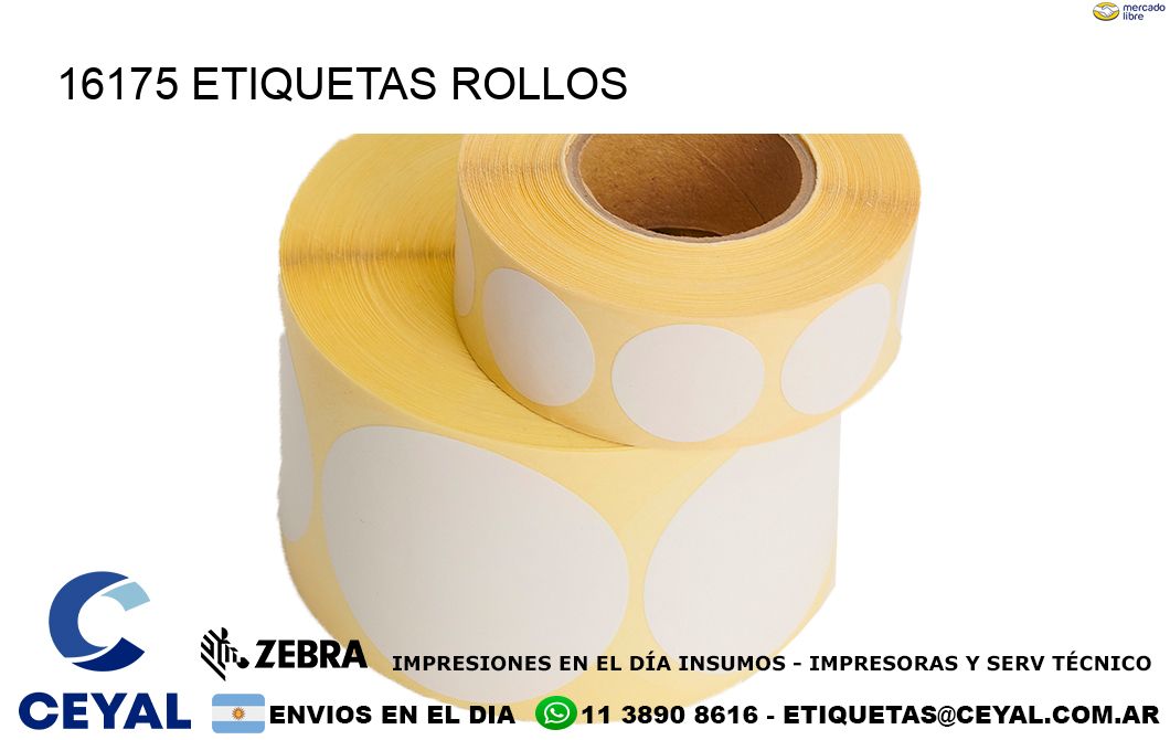 16175 etiquetas rollos