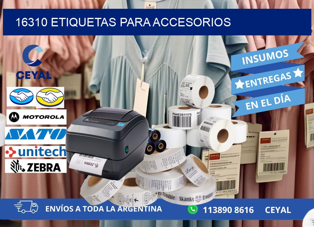 16310 Etiquetas para accesorios
