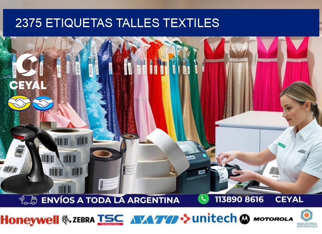 2375 ETIQUETAS TALLES TEXTILES
