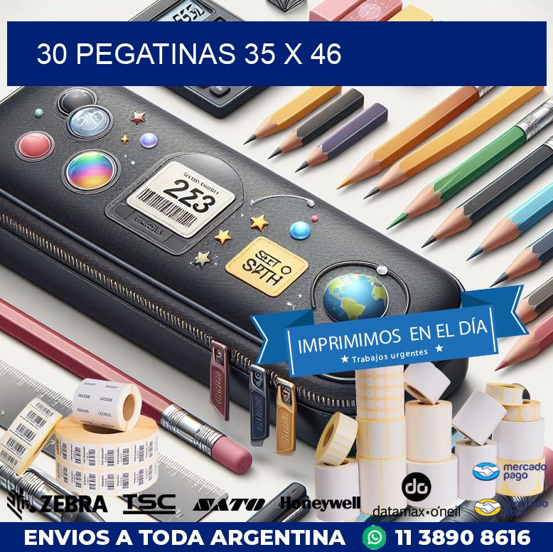30 PEGATINAS 35 x 46