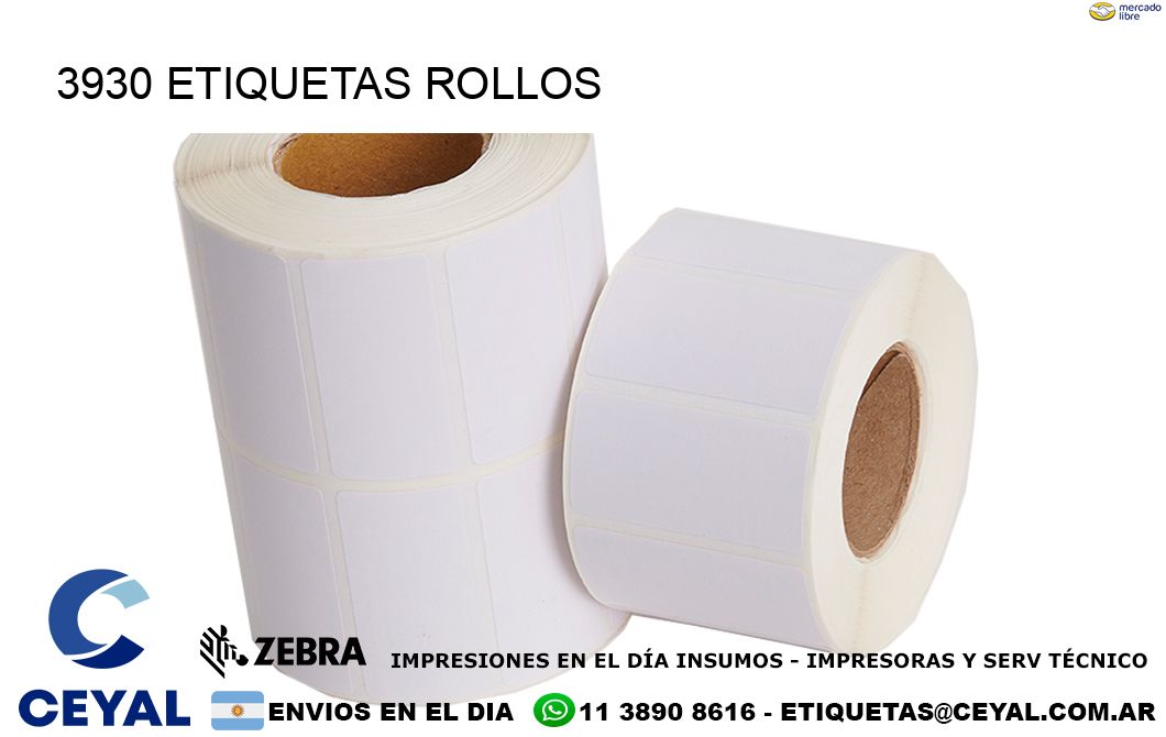 3930 etiquetas rollos