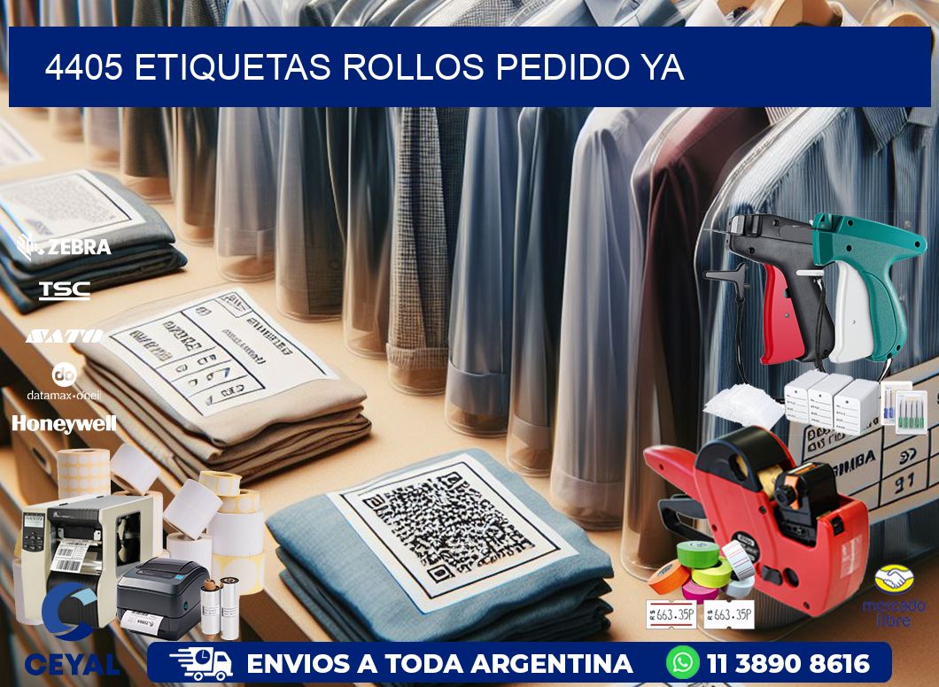 4405 etiquetas rollos PEDIDO YA
