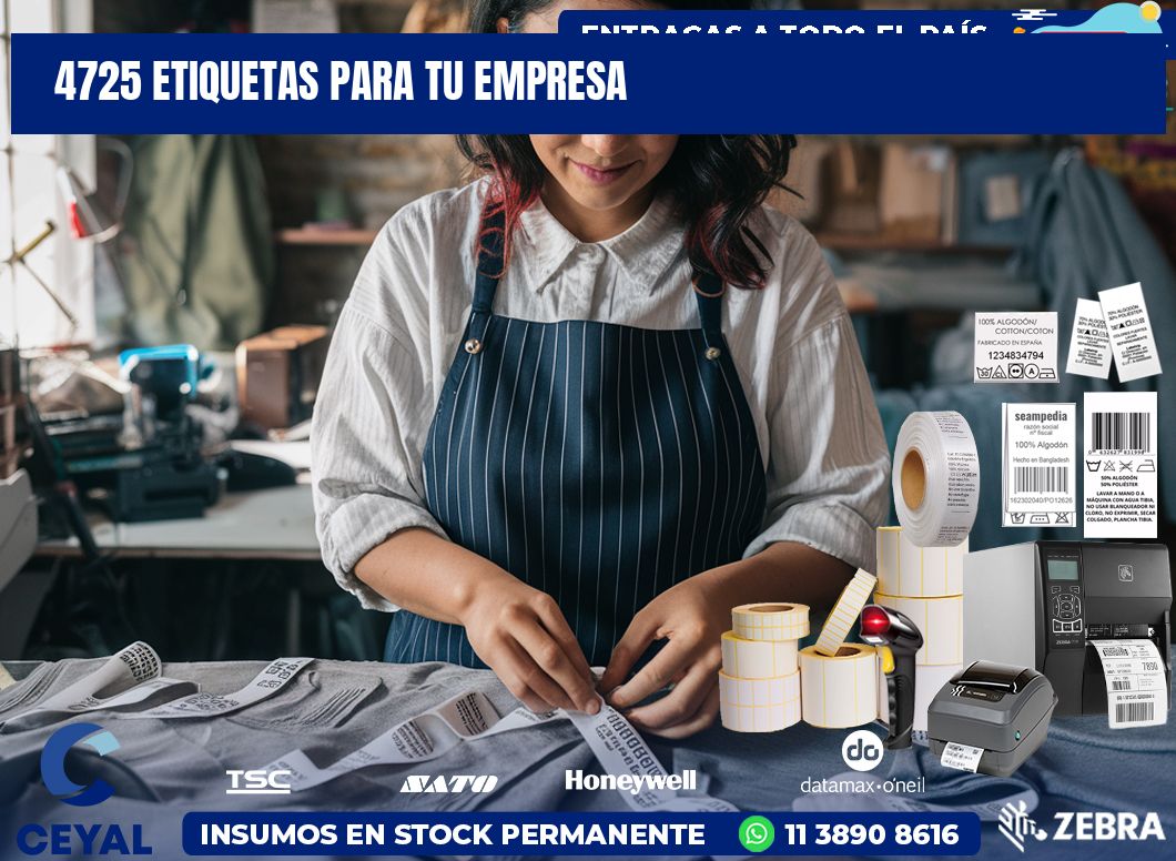 4725 etiquetas para tu empresa