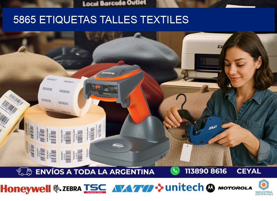 5865 ETIQUETAS TALLES TEXTILES