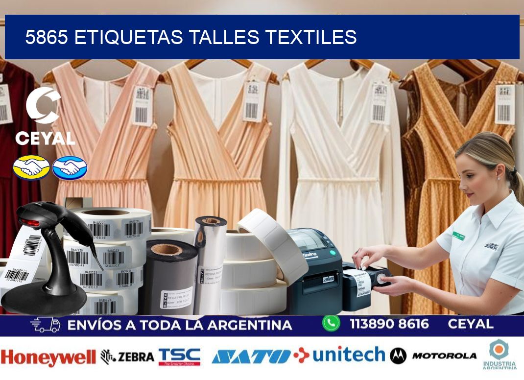 5865 ETIQUETAS TALLES TEXTILES