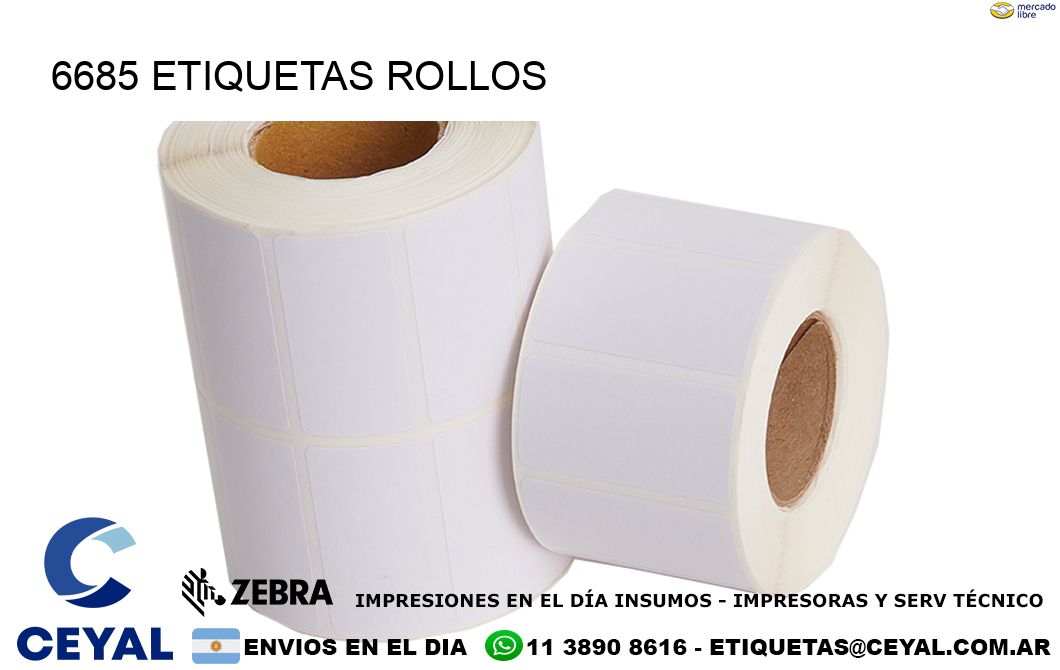 6685 Etiquetas rollos