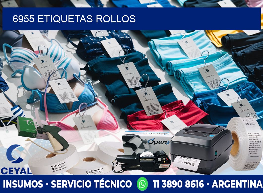 6955 etiquetas rollos